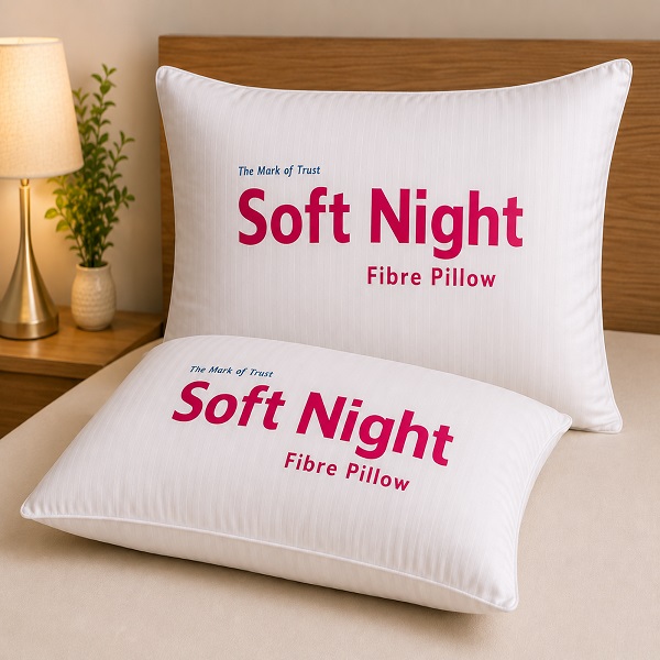 Premium Soft Fibre Pillow for Comfortable Sleep